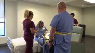 Physical Therapy Transfer Training  How To Transfer From Wheelchair To Bed [upl. by Agnot415]