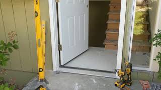 Jeld Wen Front Door Installation  Really crappy products and craftsmanship PART 1 [upl. by Llerrud]