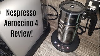 Nespresso Aeroccino 4 Milk Frother Review  Worth upgrading from the Aeroccino 3 [upl. by Hanni]