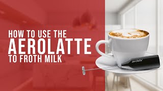 How To Use the AeroLatte To Froth Milk [upl. by Karlens]