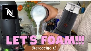 How To Foam Milk With Aeroccino 3 Make Coffee With Foam Tips amp Tricks  Easy Foamed Latte Recipe [upl. by Nesline]