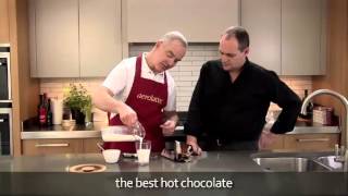 How to make a hot chocolate using an aerolatte milk frother [upl. by Kahler]