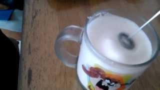 Aerolatte Review Frothing Cold Milk In Under 1 Minute [upl. by Radnaskela]